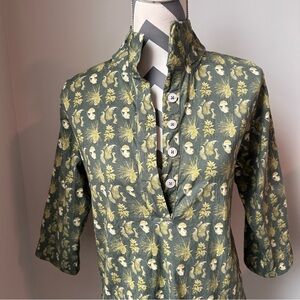 Holly Shae Tunic Top XS/S Oversized Green Woodland Forest Mushroom Cottage Core